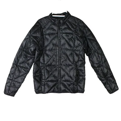 Burton AK Mens Small Black Pertex Goose Down Insulated Quilted Full Zip Jacket - Image 1 of 4