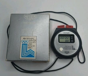 Cronometro digitale vintage Tag Heuer Microsplit 230. Olimpiadi 1980 - Foto 1 di 8