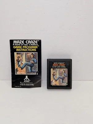 Maze Craze (Atari 2600) 1980 CX2635 with Manual Tested Works - Image 1 of 2