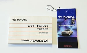 2001 01 TOYOTA TUNDRA OWNER'S MANUAL BOOK  User's Guide OEM - Bild 1 von 2