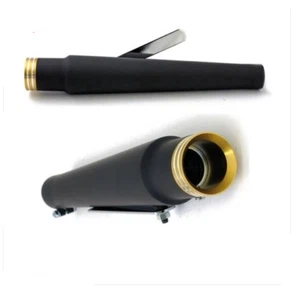 SCARICHI SILENZIATORI TERMINALI NERI trumpet HARLEY DAVIDSON sportster dyna ecc - Imagen 1 de 11