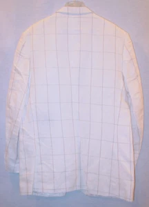 VITTORIO ST ANGELO MANS OFF WHITE LINEN SPORTS JACKET / BLAZER SIZE 40L NEW - Picture 1 of 2