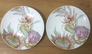 2 Maxwell Williams Waratah porcelain saucers - Picture 1 of 3