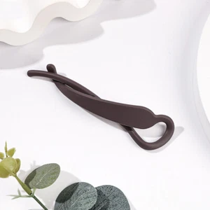 Frosted Banana Clip Solid Twist Hairpin Simple Matte Hair Claws Grip Barrettes ∂ - Picture 1 of 19