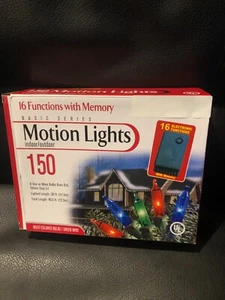 16-Motion Settings W/ Memory Multicolor Motion Lights 150-Count Basic Series New - Picture 1 of 2