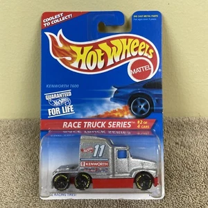 1996 Hot Wheels #381 Race Truck Series 2/4 KENWORTH T600 Silver w/GDYR Black 7Sp - Picture 1 of 7