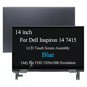 Ricambio LCD touch screen 14" per Dell Inspiron 14 7415 2 in 1 P147G P147G001 - Foto 1 di 4