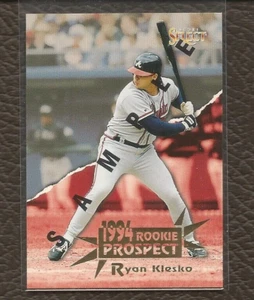 1994 Score Select Rookie Prospect Sample #197 Ryan Klesko Atlanta Braves - Picture 1 of 2