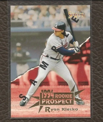 1994 Score Select Rookie Prospect Sample #197 Ryan Klesko Atlanta Braves - Image 1 of 2