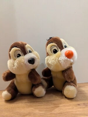 Vintage DISNEYLAND WALT DISNEY WORLD CHIP & DALE Chipmonks Plush Pair | MM - Image 1 of 4