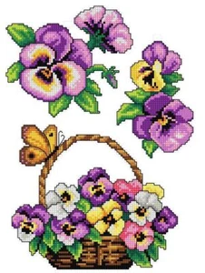 Violas 100CS Crafting Spark Counted Cross-Stitch Kit - Picture 1 of 1