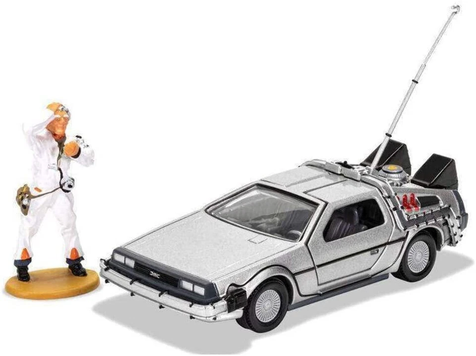 DELOREAN DMC & figurine Doc film RETOUR VERS LE FUTUR 1/36 - Image 1 of 1