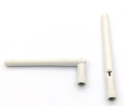 2pcs White 2.4GHz 5GHz 6dBi WiFi Antenna RP-SMA Male for IP Security Camera - Image 1 of 4