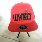 Lowkey Top Level Mens Red Snapback Hat One Size New