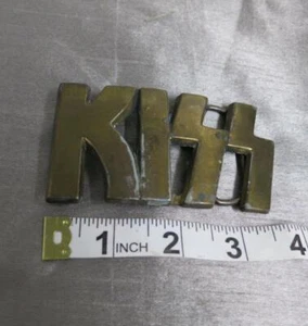 vintage brass KISS belt buckle - Picture 1 of 4