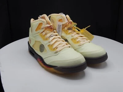 OFF-White c/o Virgil Abloh x Nike Air Jordan V 5 Retro "Sail" Para hombres 7.5 EE. UU. Foto 1 de 4
