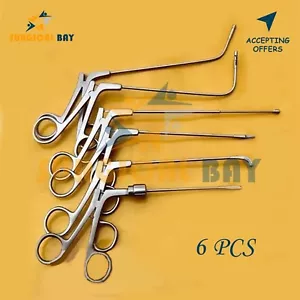 Fess Instruments Set, Endoscopic Sinus Surgery 6 Pcs ENT Instrument Set German - Picture 1 of 4