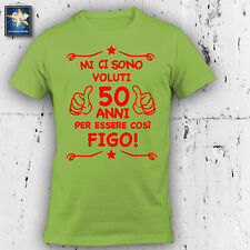 T-shirt 50 anni Uomo Compleanno 1973 Festa Simpatica Divertente Idea regalo Papà