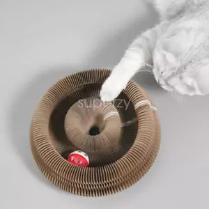 Cat Accordion Cat Toy Kitty Kurlz Cat Ball Scratch Pad Toy Magic Organ Cat Scrat - Picture 1 of 10