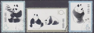 CHINA - 1963 JUEGO COMPLETO PANDA Mi.: 736-738 - usado / **Estampada sin montar o nunca montada** chicle!¡! - Imagen 1 de 2