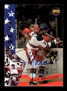 1995 Signature Rookies Miracle on Ice Signatures #21 Ken Morrow Auto - NM