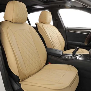 MIROZO Leather Car Seat Covers Full Set,Waterproof Automotive Seat Covers Univer - Picture 1 of 7