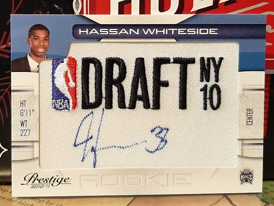 HASSAN WHITESIDE 181/399 AUTO ~ 2010-11 PANINI PRESTIGE / DRAFT CLASS SIG NY 10 - Image 1 of 2