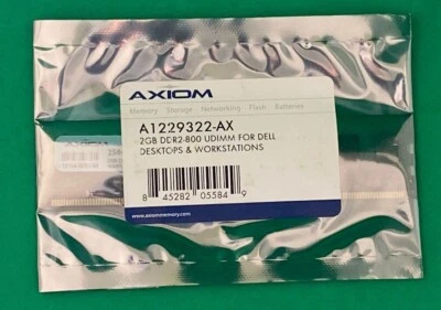 Axiom Memory A1229322-AX AX - DDR2 - 2 GB - DIMM 240-pin - 800 MHz / PC2-6400  - Image 1 of 2