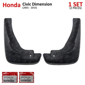 Lh+Rh Front Mud Splash Guard Fits Honda Civic Dimension Sedan 2001 2005 - Picture 1 of 11