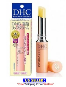 DHC moisture Lip Cream Olive Oil Aloe Vitamin E Lip Balm Lipstick JAPAN 1.5g - Picture 1 of 5