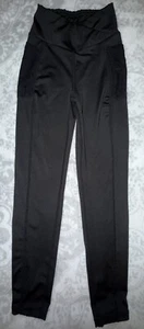 Girls 8Y Black Athletic Leggings - Wonderful Condition! - Picture 1 of 4