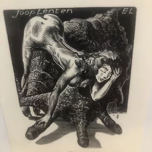 Ex Libris Bookplate Crunch Electric Conch shell love - Picture 1 of 2