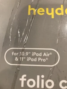Heyday Folio Case w/ Stylus Holder Black for Apple iPad Air 10.9" & iPad Pro 11" - Picture 1 of 5