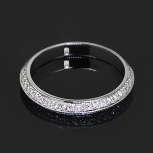Lab Grown Platin Verlobungsband Rundschliff Diamant 0,75 Karat zertifiziert PT950 - Bild 1 von 16