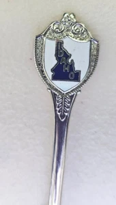 VINTAGE USA CHROM SAMMLERSTÜCK SOUVENIR LÖFFEL - STATE OF IDAHO BABY LÖFFEL - Bild 1 von 3