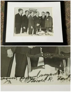 Rare, Vintage, Framed, Matted, President Gerald R. Ford SIGNED Congressman Photo - Bild 1 von 5