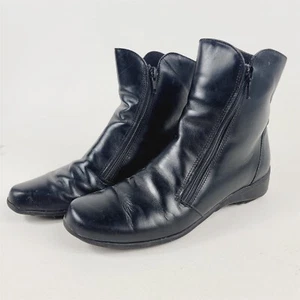 Botines Munro American negros con muescas Topline y cremalleras dobles para mujer 4,5 - Imagen 1 de 11
