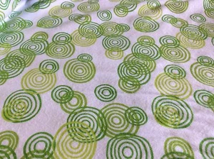 JUNGLE BUDDIES FLANNEL # 1931-177W-SHADES OF GREEN CIRCLES FOR WILMINGTON--1 2/3 - Picture 1 of 3