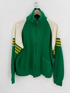 Chaqueta Tenis Vintage JcPenney Para Hombres Verde con Cremallera Talla Grande Retro Años 70 Preppy - Imagen 1 de 10