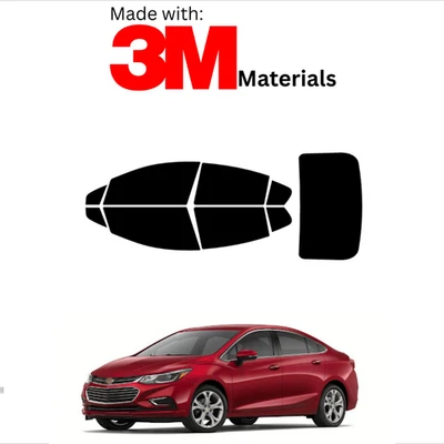 Tinte de ventana precortado para Chevrolet Cruze sedán 16-19 cerámica estable hecho con 3M Foto 1 de 4