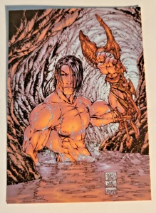 Tarjeta promocional Michael Turner's Fathom P2 2001 Dynamic Forces Top Cow - Imagen 1 de 2