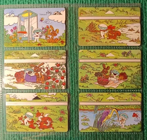 LOT 6 TÉLÉCARTES BELGIQUE – Série animaux, Cartoon, Personnages de BD - Imagen 1 de 2