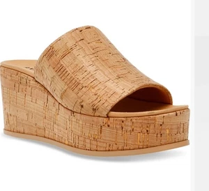 NEU Anne Klein Venti Damen-Plateausandalen Kork Keilabsatz Größe 8 1/2 - Bild 1 von 9