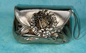 Loeffler Randall For Target Clutch Evening Bag Purse Floral Pink Shiny NWT - Picture 1 of 11