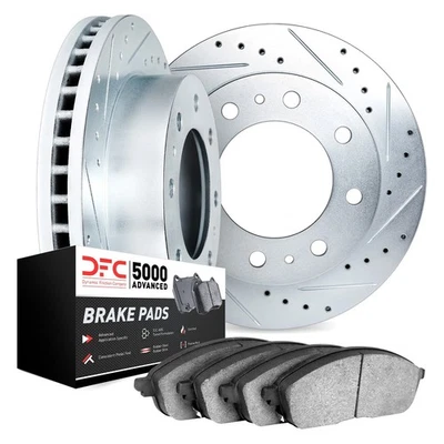 For Dodge W250 86-93 DFC PRO-KIT 5000 Drilled & Slotted Front Brake Kit Foto 1 de 2