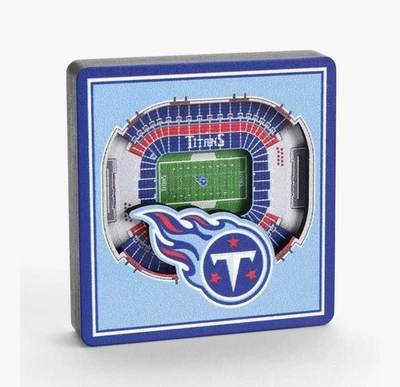 YouTheFan NFL TENNESSEE TITANS Fútbol 3D Vista Estadio Imán NUEVO en Paquete Foto 1 de 4