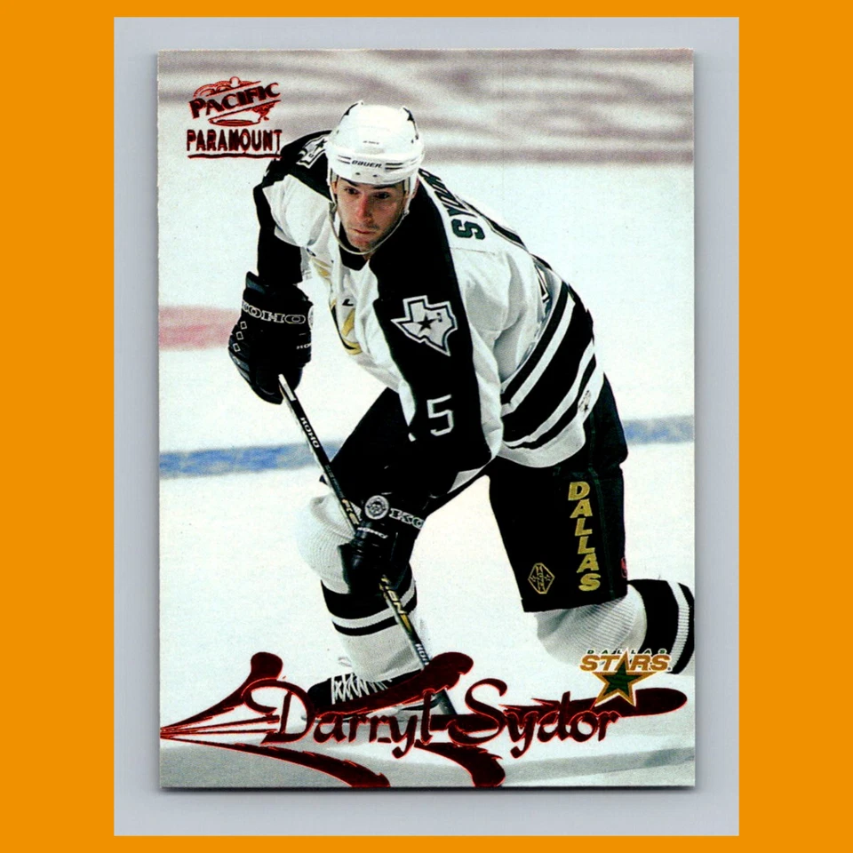 Darryl Sydor #62 1997-98 Pacific Paramount Copper Dallas Stars Hockey Card NHL - Image 1 of 3