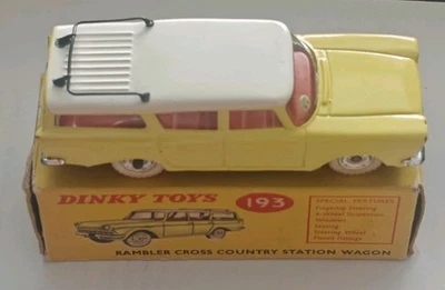 Dinky Toys 193 Rambler Cross Country Station Wagon Original Box (Worn) Car VGC!! - Image 1 of 4