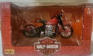 Maisto Harley Davidson 1948 FL Panhead Motorcycle 1:18 Scale Series 5 - Picture 1 of 13