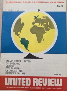 European South American Cup 1968 Manchester United V Estudiantes Match Programme - Picture 1 of 2